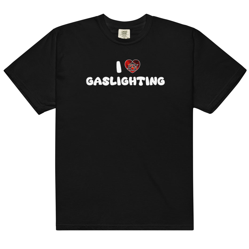 I LUV Gaslighting garment-dyed heavyweight t-shirt