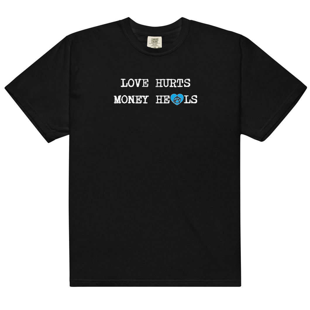 LUV hurts  garment-dyed heavyweight t-shirt