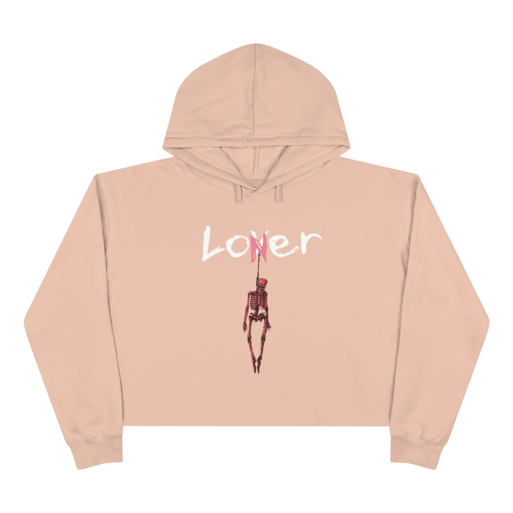 Lover/Loner Crop Hoodie