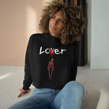 Load image into Gallery viewer, Lover/Loner Crop Hoodie
