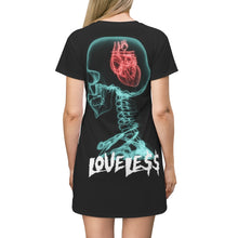 Load image into Gallery viewer, Think with heart shirt dress
