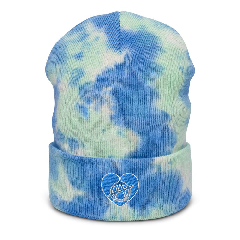 blue Tie-dye beanie