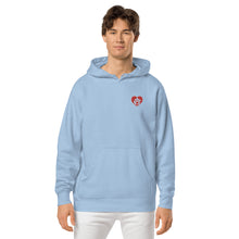 Load image into Gallery viewer, Blue pigment-dyed hoodie
