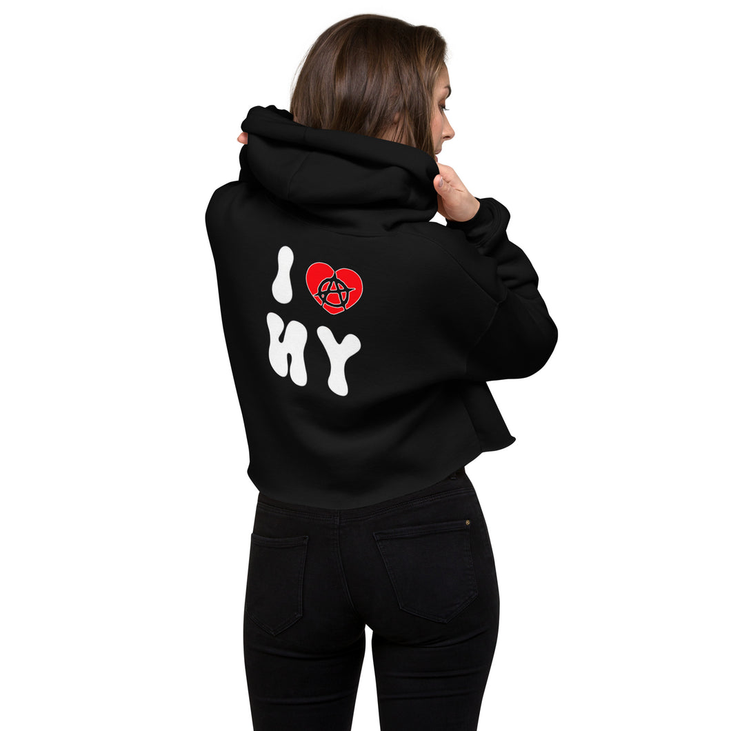 I love NY Crop Hoodie